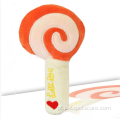 Lollipop brinquedos sonoros de pelúcia suprimentos para animais de estimação
